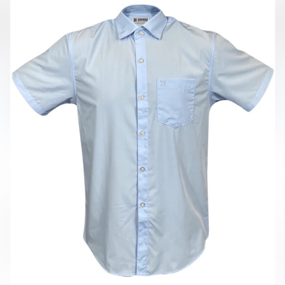 Dixxon Bamboo Light Blue Short Sleeve Shirt 3XL